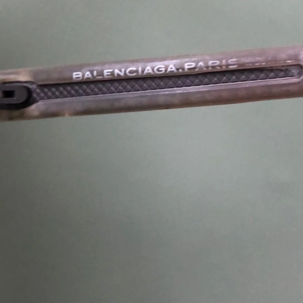 Balenciaga Grey Taupe Prescription Eyewear With Coa